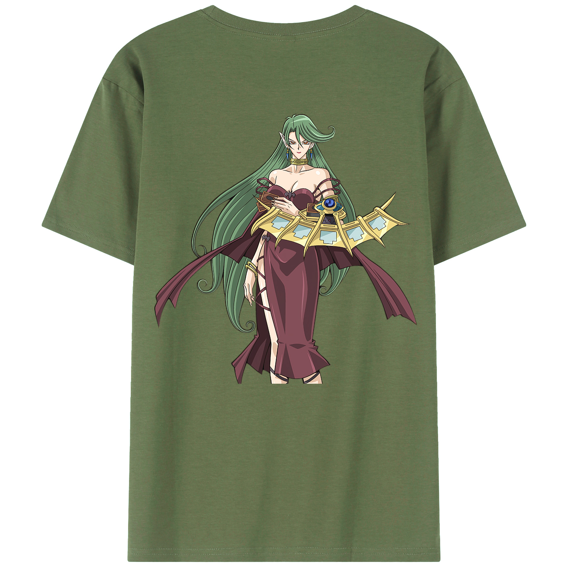 （画像用） 遊☆戯☆王 Yu-Gi-Oh! 綿100％ メンズ半袖Tシャツ（バックプリント） 通気性